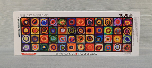 Kandinsky's Color Study of Squares 1000 Piece Puzzle - Certified Complete!