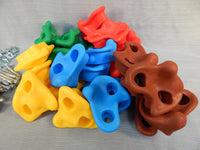 TopNew 25-Piece Rock Climbing Holds with Installation Hardware - Like New!