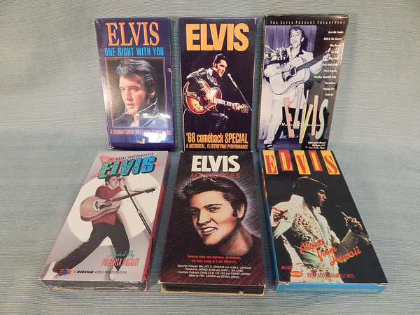 Elvis Presley Concert Collection - 6 VHS Tapes