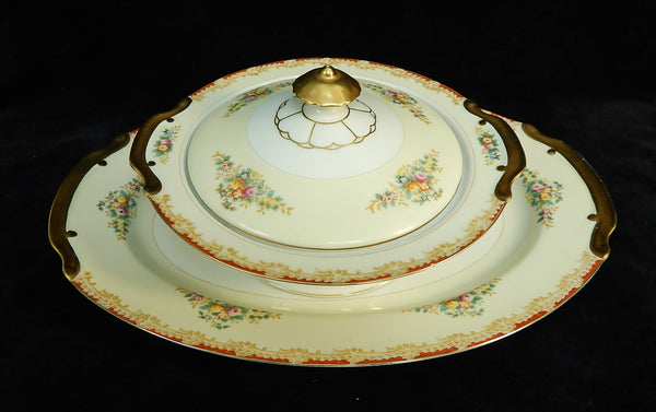 Empress China Platter and Covered Serving Dish