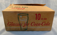 Vintage 1970s Coca-Cola Fountain Glasses - Set of 10
