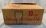 Vintage 1970s Coca-Cola Fountain Glasses - Set of 10
