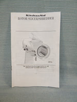 Kitchenaid Slicer and Shredder Attachment