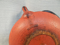 Red Low Profile Japanese Teapot