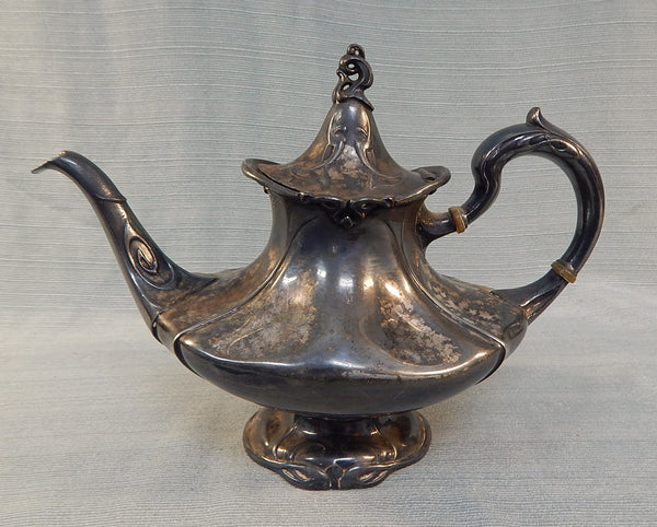 Reed & Barton Art Nouveau Silver Plate Teapot