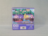 1000 Piece Seaside Village Puzzle - Certified Complete!