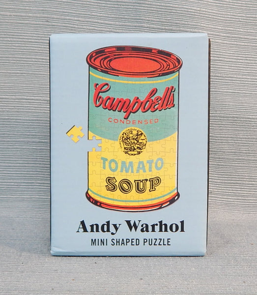 100 Piece Mini Shaped Andy Warhol's Campbell's Soup Can Puzzle - Brand New!