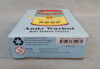 100 Piece Mini Shaped Andy Warhol's Campbell's Soup Can Puzzle - Brand New!