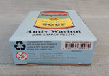 100 Piece Mini Shaped Andy Warhol's Campbell's Soup Can Puzzle - Brand New!