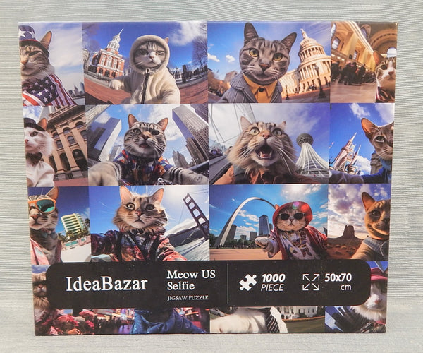1000 Piece Meow US Selfie Puzzle - Certified Complete!
