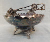 Toronto S.P. Company Quad Plate Footed Server with Handle