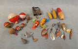 Vintage Fishing Lures & Langley Fisherman's De-Lair Pocket Scale
