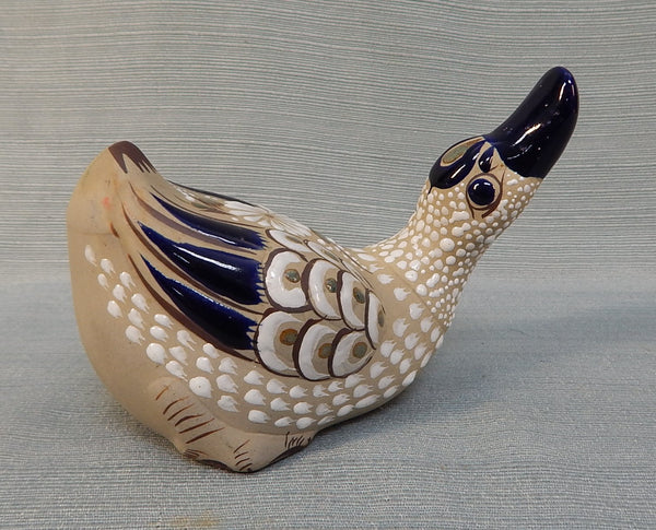 Mexican Pottery Duck Figurine