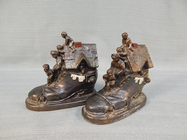 Old Woman who Lived in a Shoe Bookends