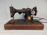 Singer 128 Sewing Machine with Bentwood Case