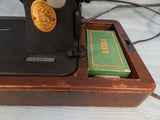 Singer 128 Sewing Machine with Bentwood Case