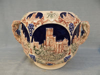 Vintage German Castles Punch Bowl with 8 Cups