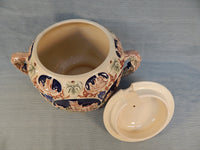 Vintage German Castles Punch Bowl with 8 Cups
