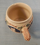 Vintage German Castles Punch Bowl with 8 Cups