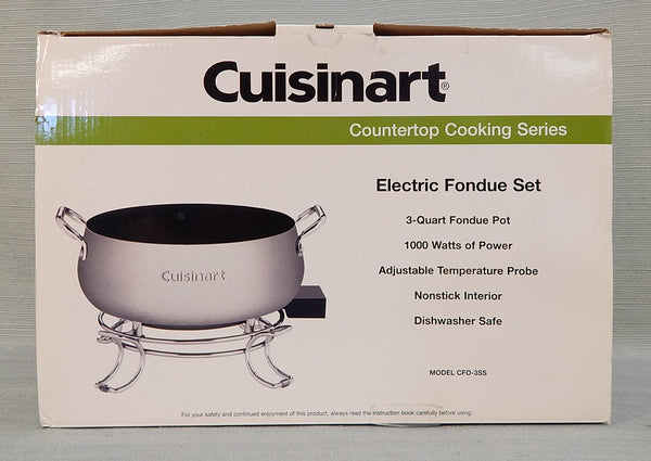 Cuisinart Electric Fondue Set, Model CFO-3SS - BRAND NEW!