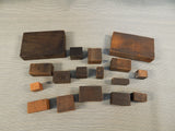 Lot of Copper-Faced Print Blocks