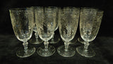 Libbey Rock Sharpe Shasta Water Goblets - Set of 8