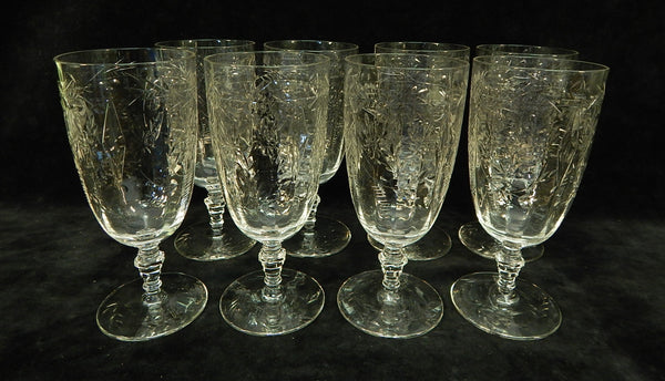 Libbey Rock Sharpe Shasta Water Goblets - Set of 8