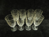 Libbey Rock Sharpe Shasta Water Goblets - Set of 8