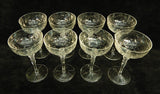 Libbey Rock Sharpe Shasta Cocktail/Champagne Coupes Goblets - Set of 8