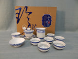 Chinese Linglong Porcelain Tea Set - Like New!