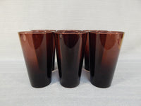 MCM Smoky Reddish Brown Tumblers - Set of 6