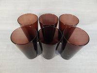 MCM Smoky Reddish Brown Tumblers - Set of 6