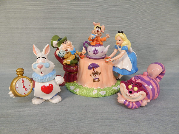 Disney Alice in Wonderland Teapot, Sugar and Creamer