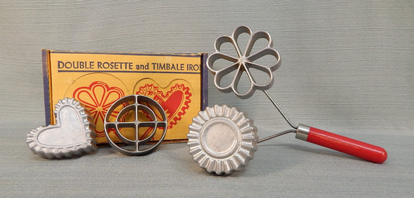 Nordic Ware Double Rosette & Timbale Iron Set with 4 Forms