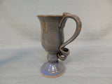 Glazed Stoneware Candlestick and Mug