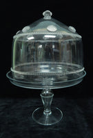 Juliska Glass Cake Stand with Cover