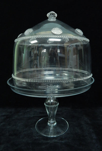 Juliska Glass Cake Stand with Cover