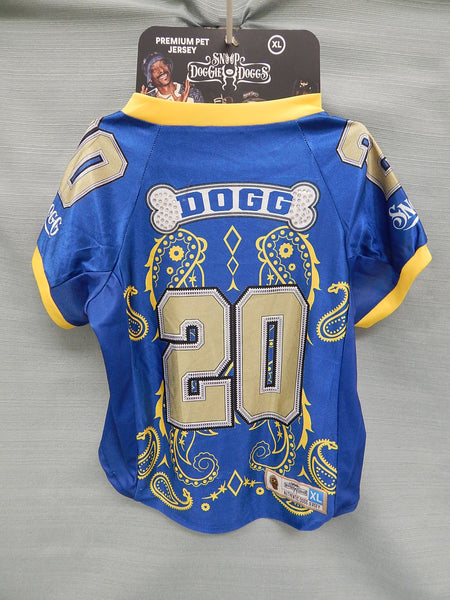 Snoop Doggie Doggs Premium Pet Jersey - Halftime, XL - Brand New!