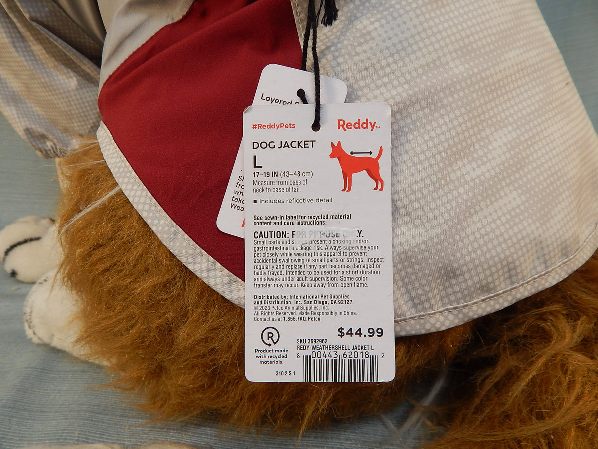 Reddy Weather Shell Dog Jacket - Large - Brand New! – Second Life ...