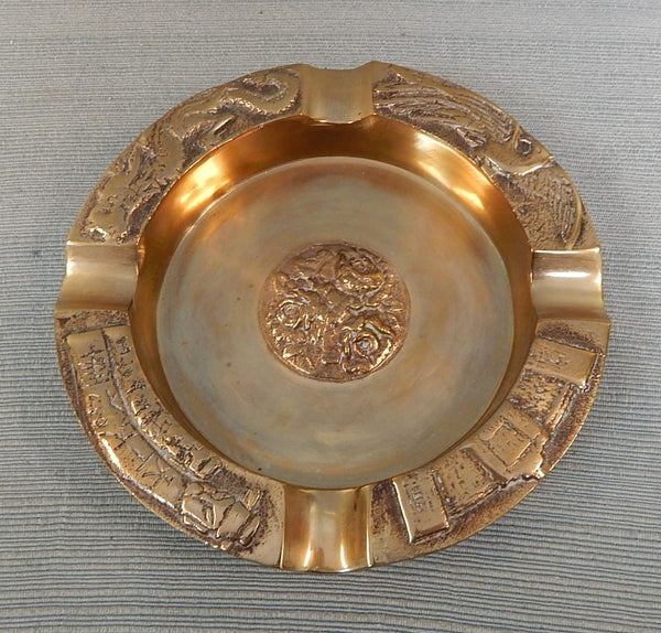 Vintage Brass Korean Ashtray