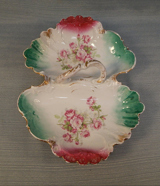 Antique German Double Serving Dish