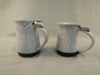 Large Handmade Stoneware Coffee Mugs - Set of 2