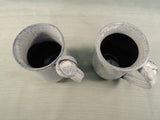 Large Handmade Stoneware Coffee Mugs - Set of 2