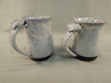 Large Handmade Stoneware Coffee Mugs - Set of 2