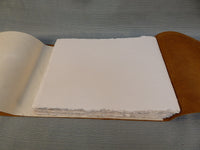 Wanderings Leather Bond 12" x 10" Watercolor Scrapbook - Like New!