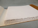 Wanderings Leather Bond 12" x 10" Watercolor Scrapbook - Like New!