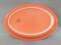 Fiestaware Persimmon Orange Oval Platter