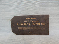 Japanese Cast Iron Royal Dragon Tea Set