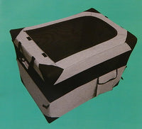EveryYay Essentials Canvas Folding Dog Crate - Large, Gray - Brand New!