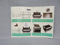 EveryYay Essentials Canvas Folding Dog Crate - Large, Gray - Brand New!